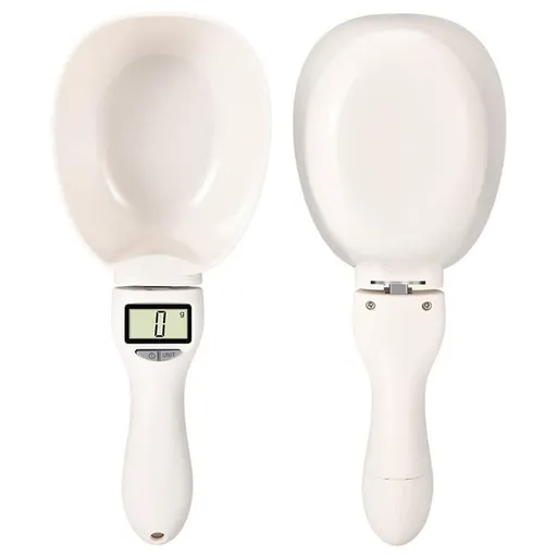 Digital Measuring Spoon Scale, Food Measuring Scoop Scale, Food Weight Scale Grams and Ounces, Polygons Measuring Spoon, ABS Kitchen Weight Scale for Food with LCD Screen（Battery not included）