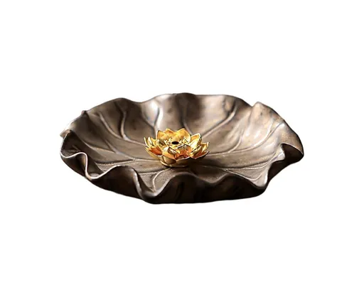 Lotus Leaf Mini Incense Holder for Teahouse-A