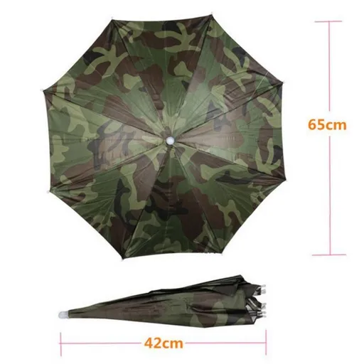 Umbrella Hat Elastic headband Umbrella Hats for Women Men Hands Free Umbrella fishing umbrella 30cm