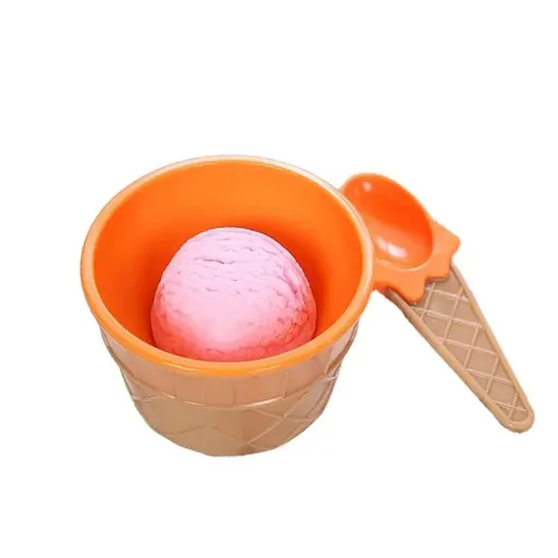 3PCS ice cream bowls for kids set candy colored cute dessert bowls for summer holiday parties, gifts for children ice cream cups