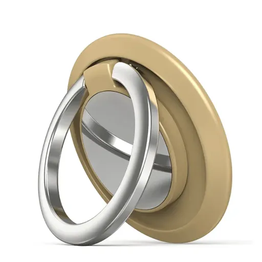 Iring Phone Ring Finger Holder Stand Car Mount Hook For Iphone Ipad Mobile Grip - A3- Gold