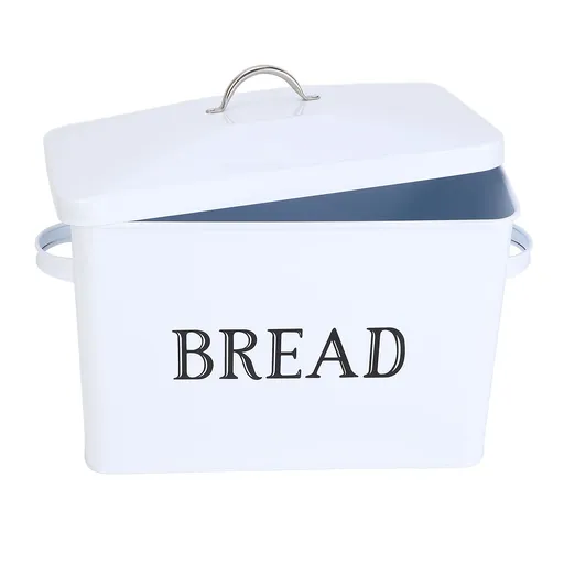 Metal Bread Box with Handle Multifunction Excellent Sealed Iron Retro Bread Storage Container For Kitchen Countertop