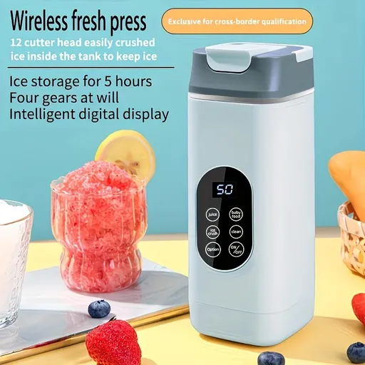 Portable Wireless Fresh Juice Maker: Freshness in a Cup, Anywhere, Anytime. white