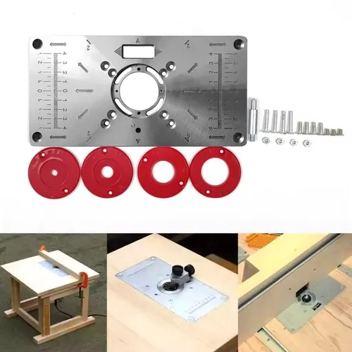 Router table Router Table Insert Plate Woodworking Benches Aluminium Wood Router Trimmer Models Engraving Machine
