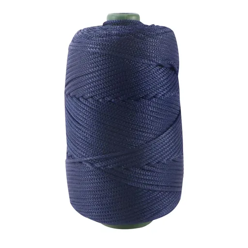 32 Colors Macrame Cotton Cord 200g/7.05oz,100% Natural Handmade 4 Strands Twisted Cotton Rope Polyester Thread Spools for Wall Hanging Plants Hangers Gift Wrapping Tapestry DIY Crafts #W - Dark Blue