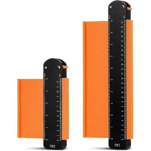 Lockable Contour Gauge Wood, 2, Laminate Marking Tool Piece Contour Profile Copier Duplication with Adjustable Function