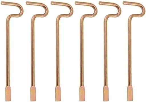 Bedroom/Bathroom Door Steel Emergency Release Tool Compatible with Kwikset Interior Levers and Knobs (6), Gold Color