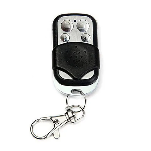 433MHz Wireless Remote Control Switch Cloning Key Fob Doorbells With Keychain for Home Garage Blue 27A 12V 4 Keys