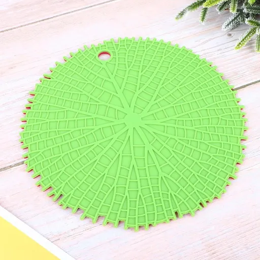 Heat-Insulating Leaf Table Mat Anti-Slip Silicone Multi Color for Tableware