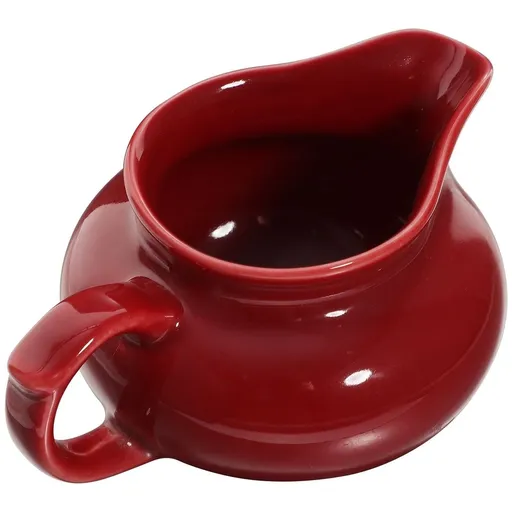 Red Ceramic Sauce Boat Condiment Cup for Household Use, 1 Set - Perfect for Serving Sauces and Dips