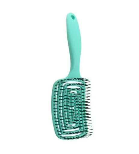 Curved Vented Hair Brushes for Women, Anti Frizz Hair Detangling Brush for Long Thick Curly Hair, Fast Drying Hair Detangler Wet Hair Brush Purple