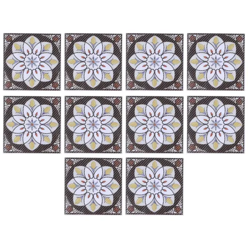 20PCS Self Adhesive Tile Diagonal Sticker Waterproof Tile Floor Wall Stickers Floor Decals