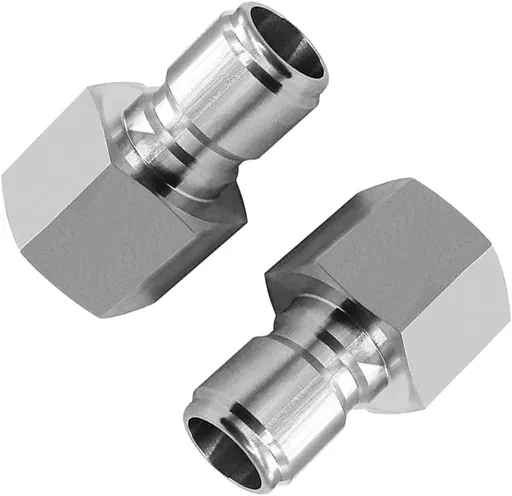 Female Quick Disconnect FPT 1/2" 304 Stainless Steel Homebrewing Connector (Pack of 2)