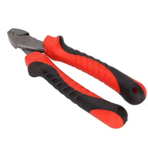 Fishing Crimping Plier, Fast Cutting Ergonomic Rubber Handle Carbon Steel Fishing Wire Crimper Fishing Tools