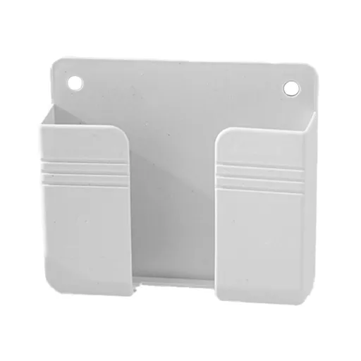 Rack , Wall Mount Phone Holder Phone Stand with Self Adhesive. Phone Holder for Shower Charging and Rv for Iphone and Android White