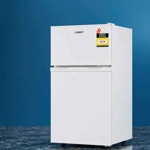 Devanti 85L Bar Fridge Mini Freezer Refrigerator White