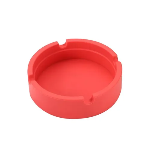 2 Pack Creative Personality High Temperature Resistant Circular Silicone Ashtray Smoking Accessories Household Articles