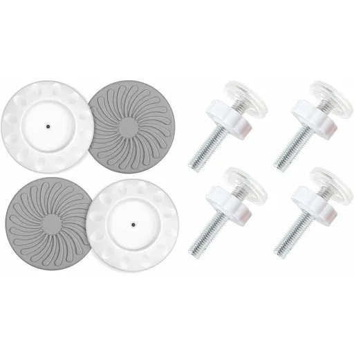 8 pcs Pressure Mounted Baby Proofing Wall Guards, Threaded Spindle ROds, Baby Safety Buffers For Stairs Doors, For