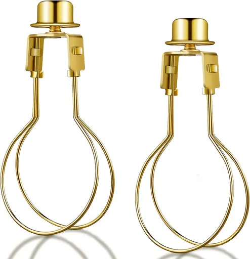 Bulb Lamp Shade Light Bulb Clip Adapter Includes Finial and Lampshade Levellers for Replacement
