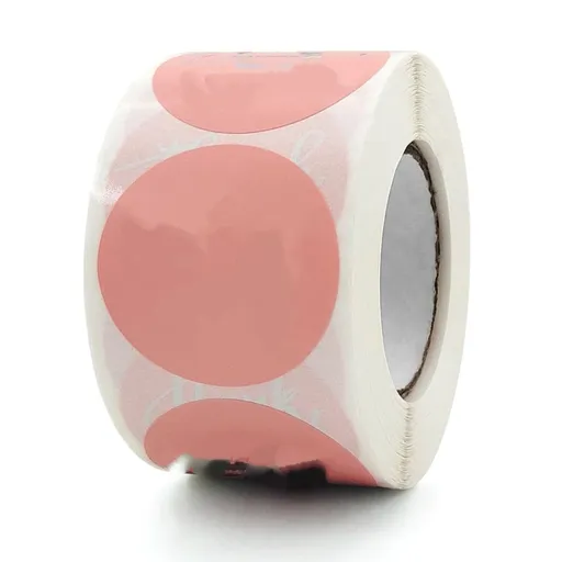Pink Silver Thank You Stickers in1.5" in 1 Roll for Festival Cards Floral Bouquets, Gift Wraps, Tags, Mailer Bags for Birthday