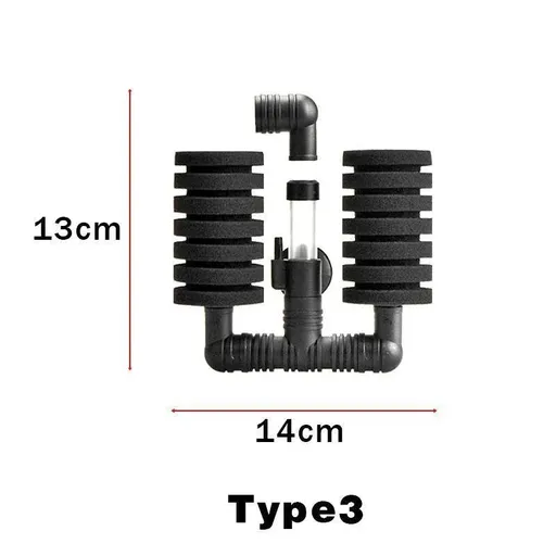 Air Sponge Filter Biological Aquarium Water Fish Tank Foam Small Medium Large - Type 3