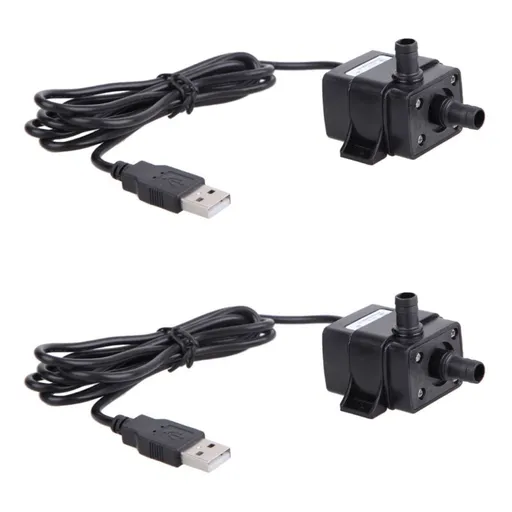 Battery Operated Submersible Water Pump for Aquarium Fountain Pond Circulating 10V USB Mini Quiet Underwater Pump