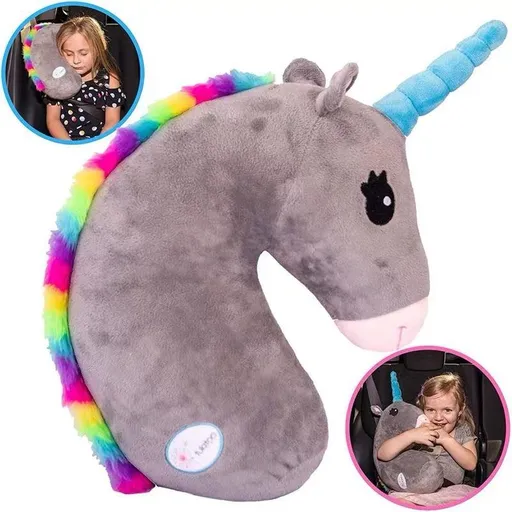 Plush Pillow, Ultra Soft and Cuddly Rainbow Color Stuffed Pillow for Kids, Home Décor, Birthday Party Gift for Girls