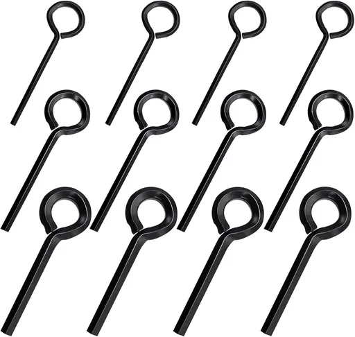 Schroevendraaiers - Socket keys - 12 pieces - Black - 7/32 inch - 5/32 inch - 1/8 inch - Standard hex - Metal hex socket key