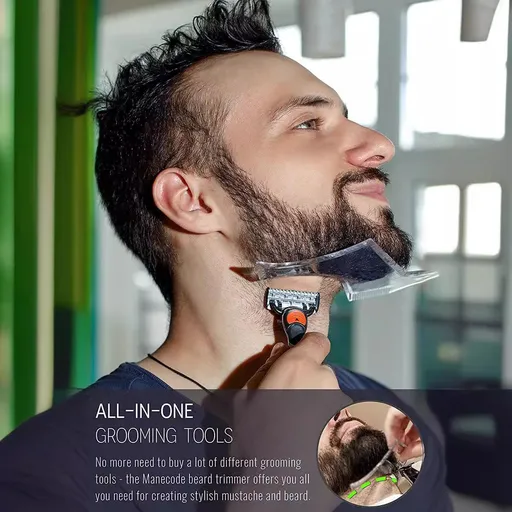 Shaping Tool Multi-liner Beard Shaper Beard Outliner Shaper Template Trimming Guide,Beard Ruler and Cut Buddy For Men Works