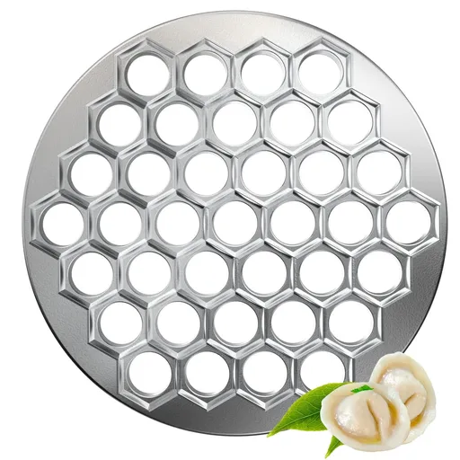Dumpling Maker Aluminum Alloy 37 Holes Kitchen Ravioli Mold Metal Press