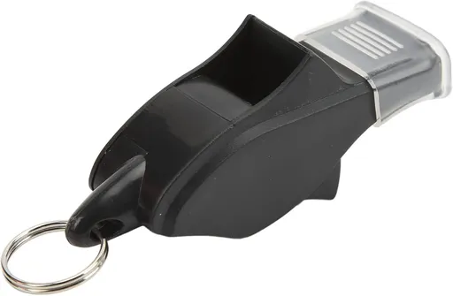 100 Pack Pea-less Plastic Whistles with Lanyards, Loud Crisp Sound Sports Whistle for Coaches, Referees & Officials, Durable Lightweight Outdoor Training Equipment