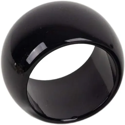 Efavormart 4 PCS Wholesale Black Acrylic Napkin Rings for Place Settings Wedding Receptions Dinner or Holiday Parties Tableware