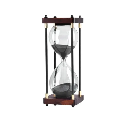 Glass Hourglass Timer, 30 Minutes Hourglass Sand Timer, for Ornament Decoration Xmas New Year Birthday Tea Coffee Table Book Shelf Hourglass Timer