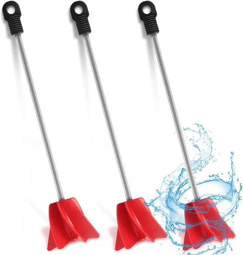 3 Pcs 11 Inch Paint Stirrer for Drill, Paint Mixer Attachment, Helix Epoxy Mixer for Concrete Resin Silicone Stirrer Paddle Works with Most Drills