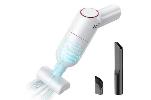 Handheld Car Vacuum Cleaner 9000Pa Rechargeable Portable Cordless Duster - White