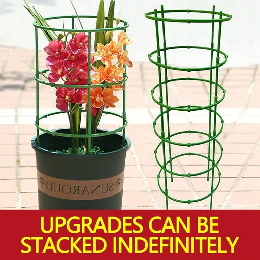 10" Plant Support Metal Garden Stakes