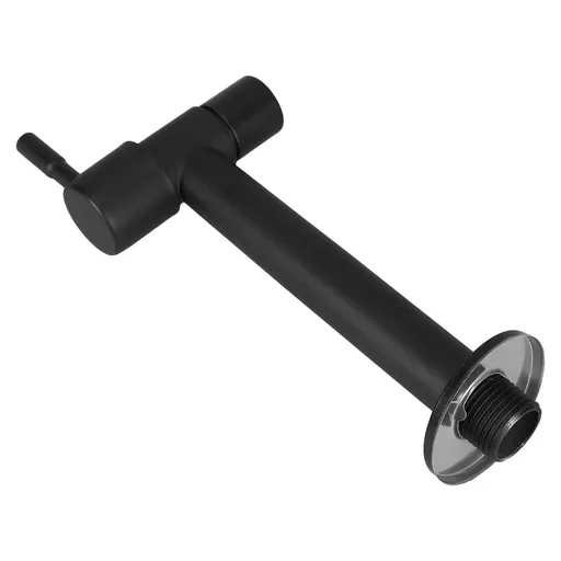 Single Handle Black Stainless Steel Cold Water Faucet for Laundry Kitchen Bathroom Wall Mount