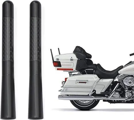 Motorcycle Carbon Fiber Antenna Mast Motorcycle Radio Antenna Replacement 2-Pack Compatible with Motorcycle 1989-2023 Touring Electra Glide Road Glide Tour Ultra Classic