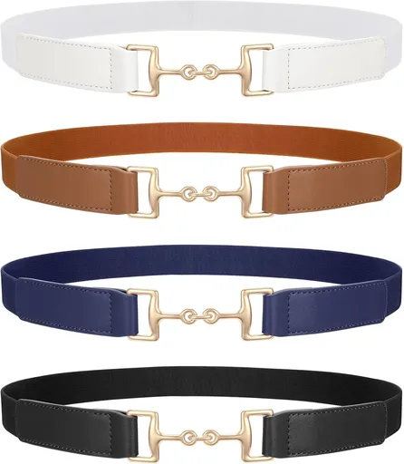 Belts for Women Adjtable Skinny Elastic Belt for Dresses