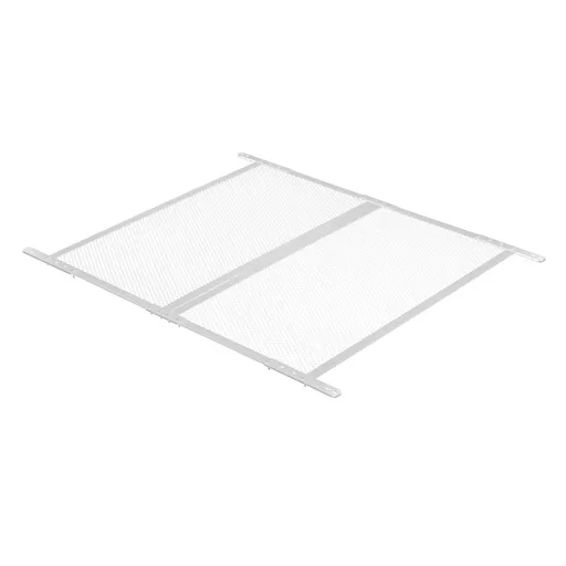 RV Screen Door Protector, 660.4 x 609.6 mm Door Grille, Easy to Install and Disassemble, Reinforced Breathable Protective Mesh, Aluminum Alloy Camper RV Entry Protector for Pet Protection, White