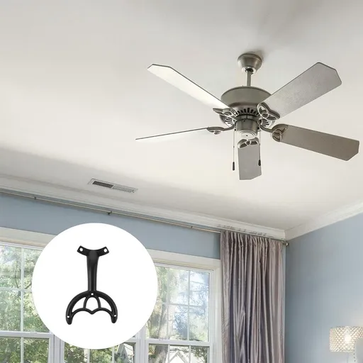 Ceiling Fan Arms Replacement Black Zinc Alloy Multi-Functional Bracket for Ceiling Fans