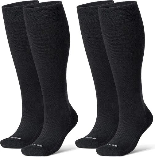 Bamboo Viscose Graduated Compression Socks for Women&Men - Chioned Knee-High 20-30 mmHg Support Socks