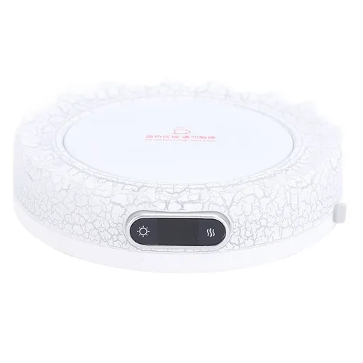 Electric Mug Warmer with Colorful Lights Volcano Shaped 4 Temp Setting Constant Temperature Heating 8H Timer Cup Heating Plate for Milk EU Plug