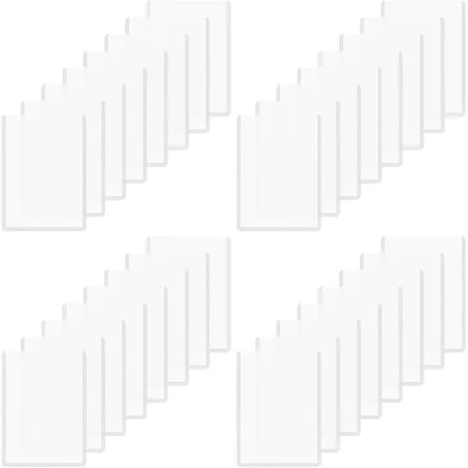 36pcs Card Sleeves Hard Plastic Trading Card Protectors - Transparent Deck Protectors for Collectors