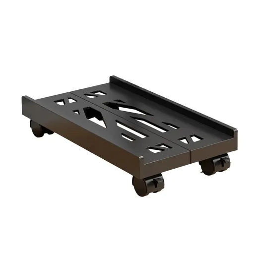 Computer Host Telescopic Bracket Base Chassis Tray Pulley Heightening Rack - Black