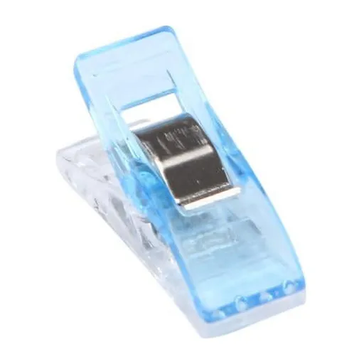 Office Supplies 50 PCS Clear Sewing Craft Quilt Binding Plastic Clips Clamps Pack BU Home