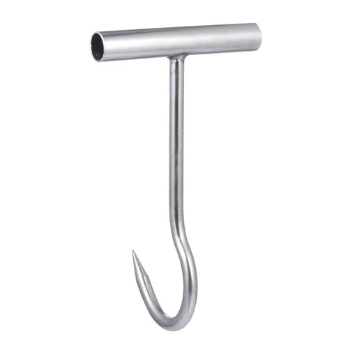 Pork Hook T Shaped Smoker Meat Hooks Boning Hook Bone Hooks Barbecue Grill Hanger Heavy Duty s Processing Butcher Hooks