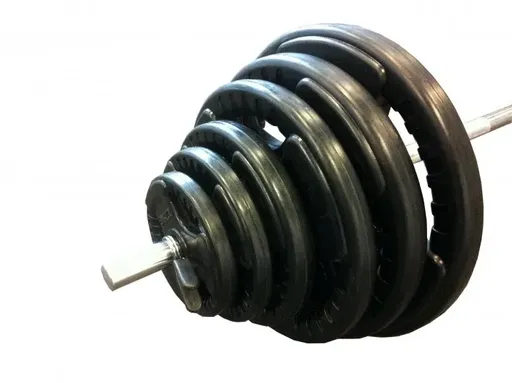 50kg Standard Rubber Coated Barbell Weights Set