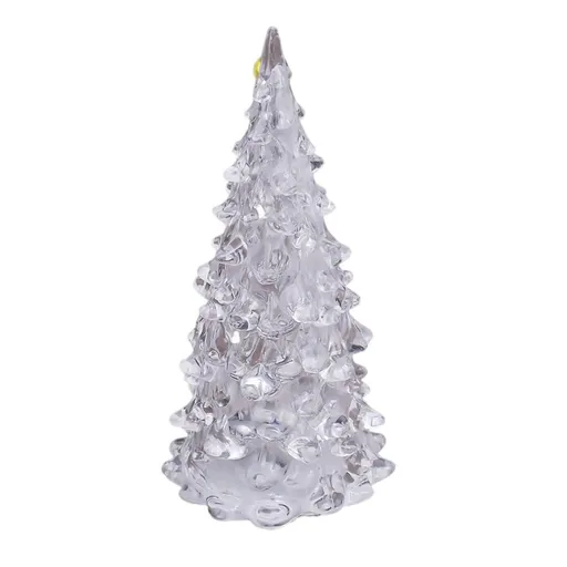 LED Crystal Mini Christmas Tree Night Light Lamp Color Changing Christmas Night Lamp Home Decor Christmas Decoration Kids Gift