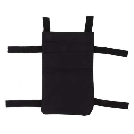 Crutch Storage Bag Hanging Carrying Pocket Pouch Portable Travel Organizer Lightweight for Walking Stick Black